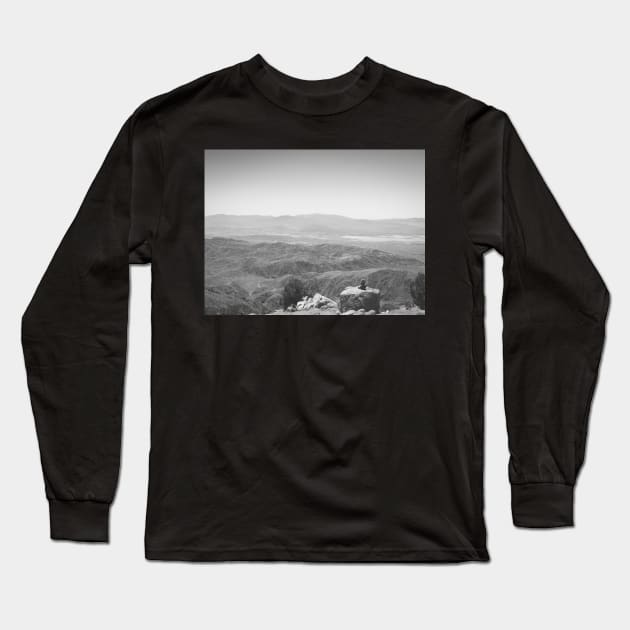 Joshua National Park Keys View Inukshuk V4 Long Sleeve T-Shirt by Family journey with God